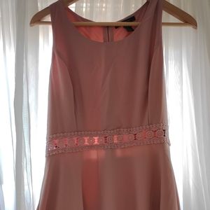 H&M pink dress with floral pattern